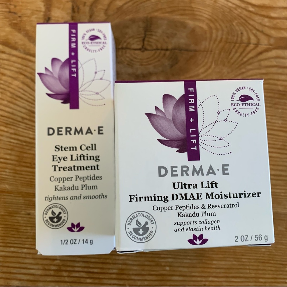 Derma E New Set of DMAE Firming Moisturizer + Eye Treatment Stem Cell